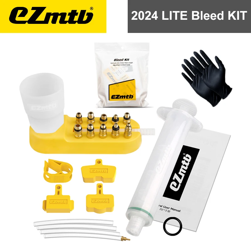 Ezmtb 2024 LITE PRO Bicycle Hydraulic Disc Brake Oil Bleed Kit Tool For SHIMANO MAGURA SRAM Avid MTB Road Bike Brake Repair Tool