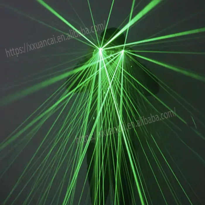 LASER HANDSCHUHE MIT GRÜNE LED FÜR NACHTCLUB