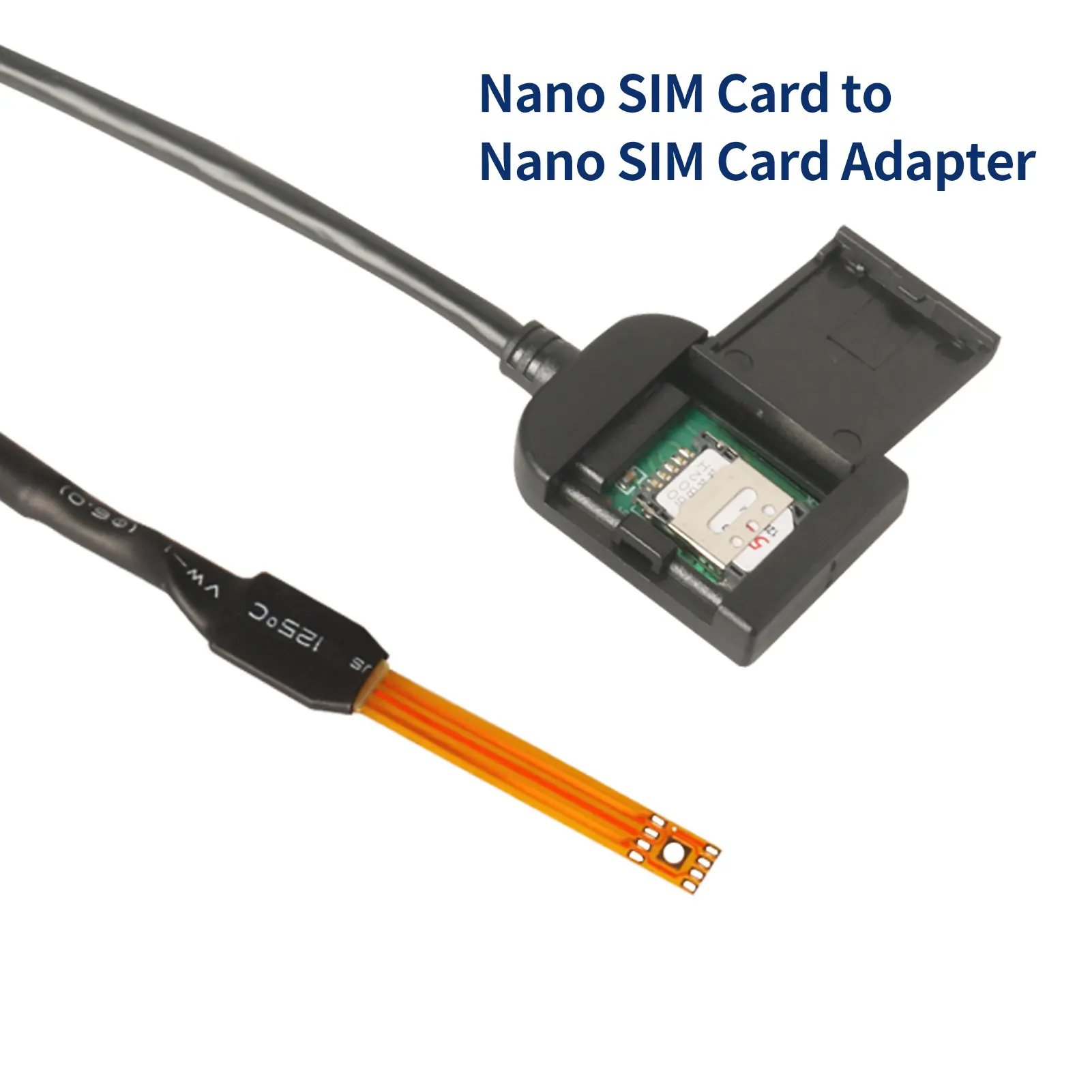 eSIM إلى نانو بطاقة SIM تمديد كابل أندرويد سيارة الوسائط المتعددة لتحديد المواقع محول فتحة للبطاقات SIM محول اكسسوارات السيارات سلك هار #4