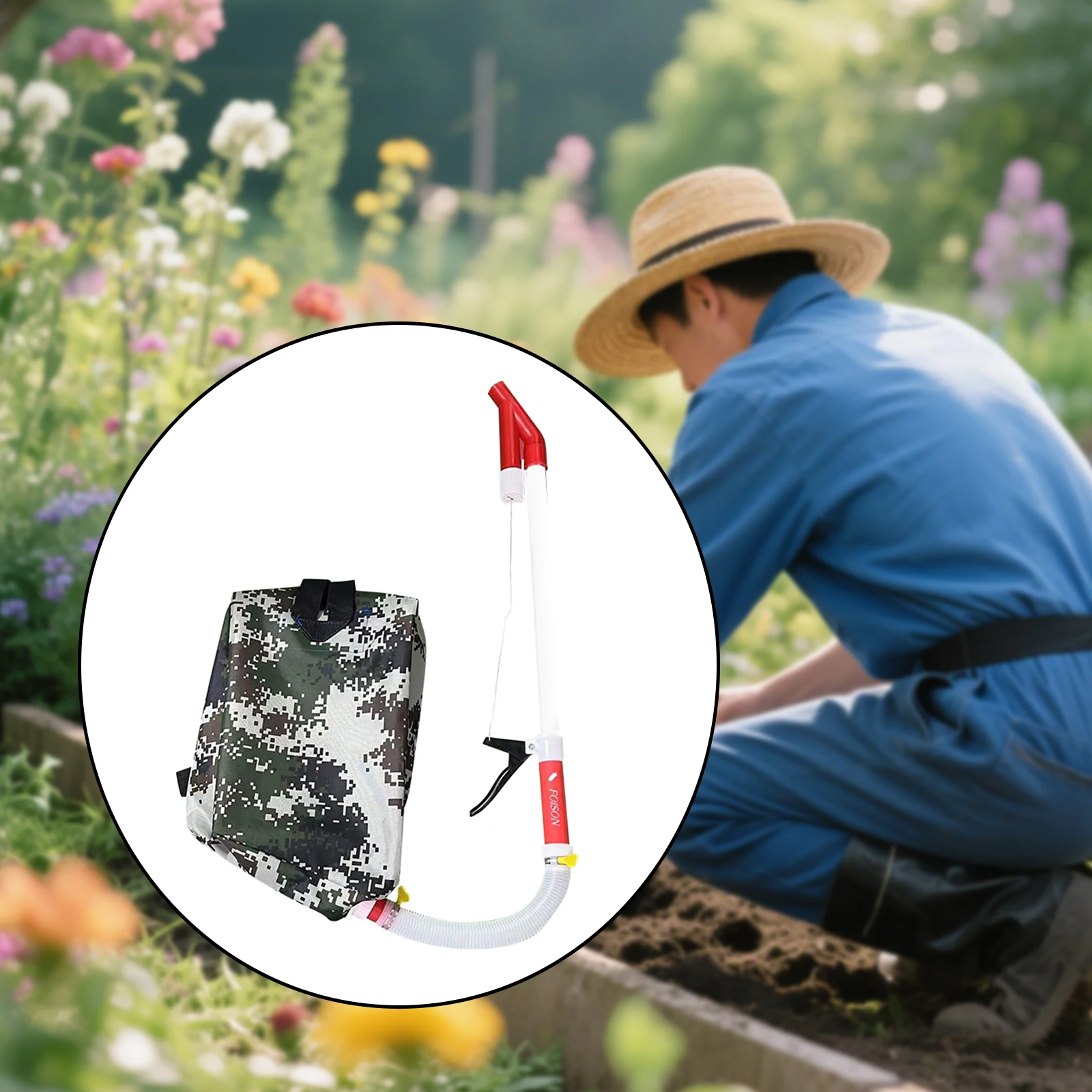 

Manual Fertilizer Spreader Adjustable Handheld Manure Applicator for Lawn Garden & Vegetables Outdoor Seed & Granule Distributor