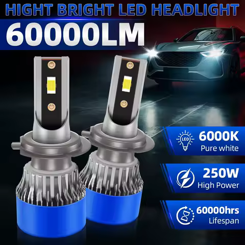 KINGSOFE H7 H4 H11 Led Lamp Cooling Fan 6000K Light For Car H1 H8 H9 H11 9012 HB3 9005 HB4 9006 9004 9007 12V Led Headlight Bulb