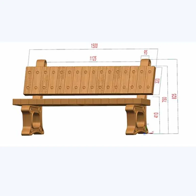 

New product precast plastic injection concrete cement stone bench moulds for outdoor garden and yard