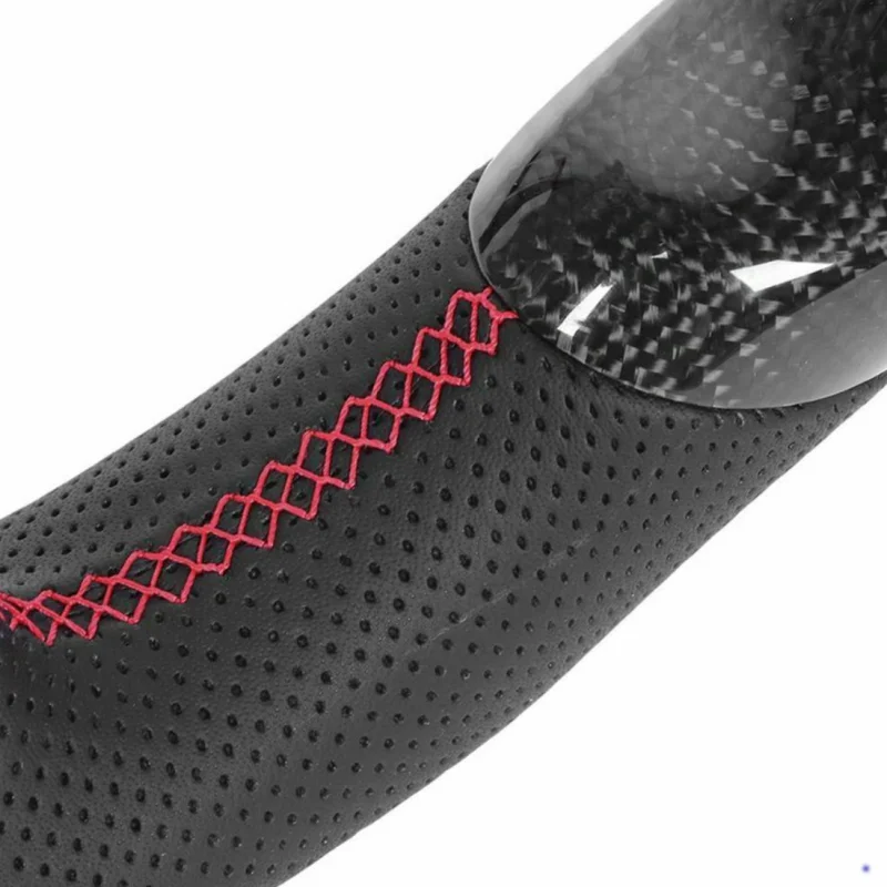 LED Car Steering Wheel Carbon Fiber For Jeep Wrangler JK 2011-2017 Perforated Leather Steering Wheel Car Accessories