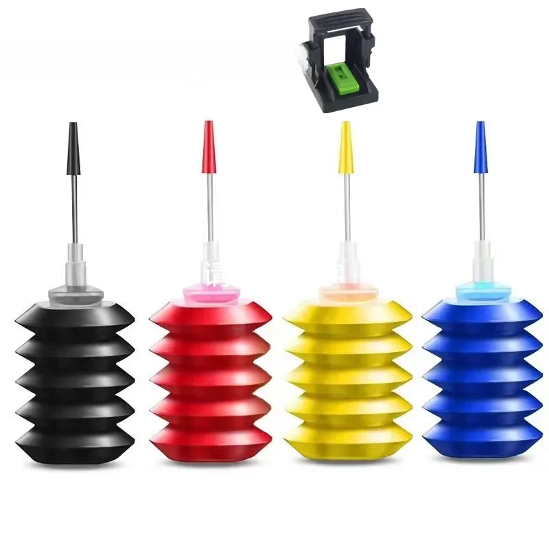 Kit de recharge d'encre à colorant pour HP 302 65 304 818 860 861 21 22 301 302 122 140 141 650 652, cartouche d'encre pour imprimante, encre CISS pour réservoir d'encre