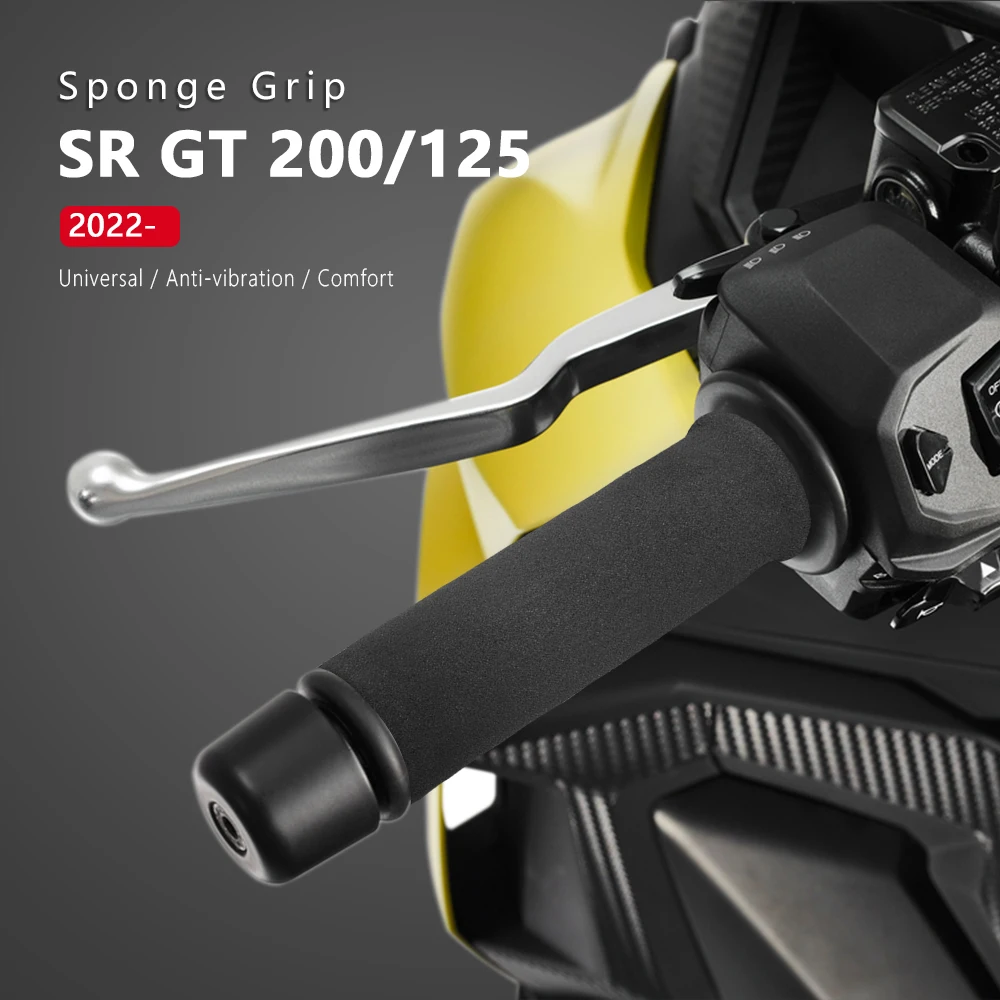 Sponge Grip SR GT 200 2022 Motorcycle Handlebar Grips Anti Vibration Non-slip for Aprilia RS125 RS 125 Tuono 2021 Accessories