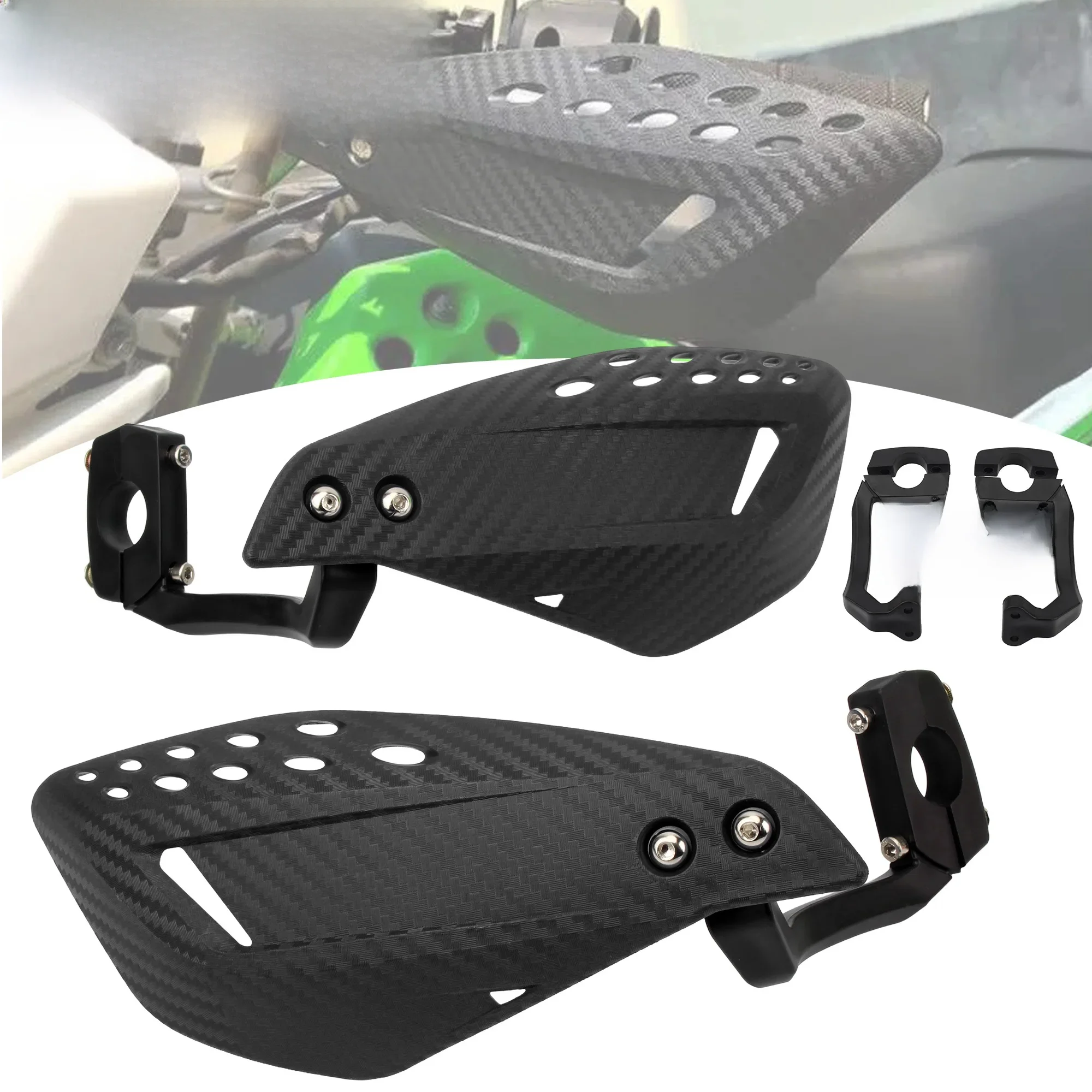 Protège-mains de moto 20mm, pour Yamaha KTM Honda Suzuki, pièces modifiées, Enduro Dirt Bike, Protection du guidon de Motocross