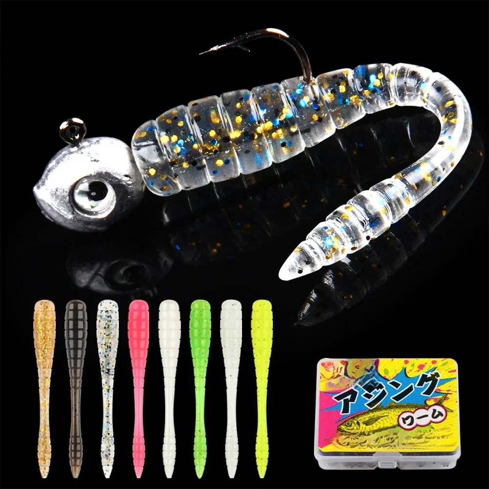 Spinpoler 4,8 cm Ajing weicher Angelköder, Mini-Kunststoffköder, TPR, Rockfishing, Bach, Fluss, Meer, kleiner, Raubtier, Drop Shot Tackle