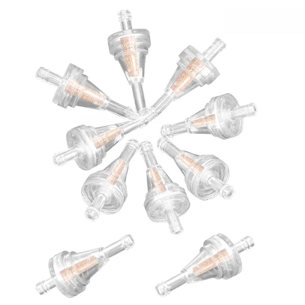 AliExpress NONE For Dirt Bike ATV UTV 1/4" 6.3mm Fuel Line Gasoline Filter Universal 10pcs/set Motorcycle Inline Gas Fuel Filter