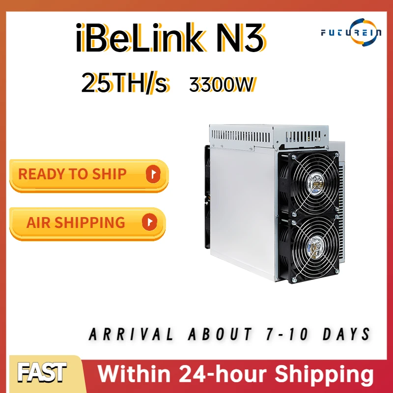 New CKB Nervos Network IbeLink ASIC Crypto Miner BM-N3 25Th/s 3300W Fast Shipping