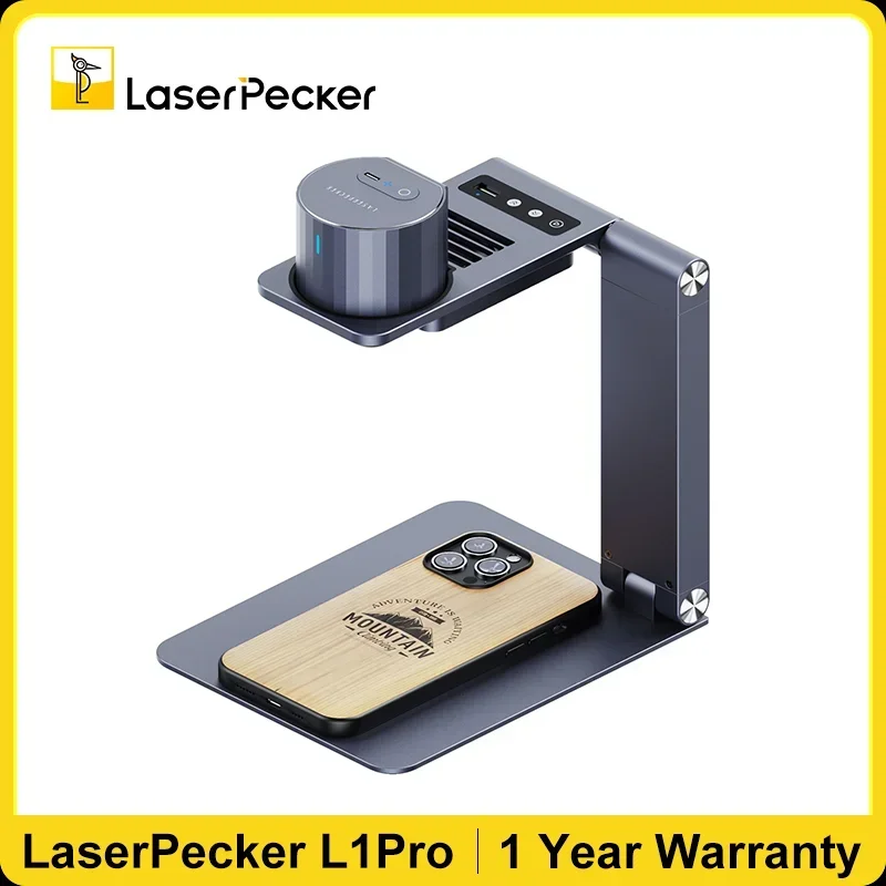 LaserPecker-LP1 Pro Laser Engraving Machine, Laser Engraver, Ferramenta para Madeira, Couro, Papel, Portátil, 405nm