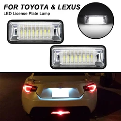 Lights For Subaru Forester BRZ Impreza WRX STI Legacy 2PCS Error Free License Number Plate LED Lamps For Toyota FT-86 GT-86