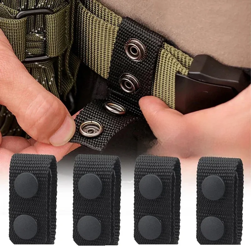 Boucle de ceinture tactique polyvalente, 4 pièces, support de ceinture robuste, sangle Portable, équipement, accessoires pour Sports de plein air