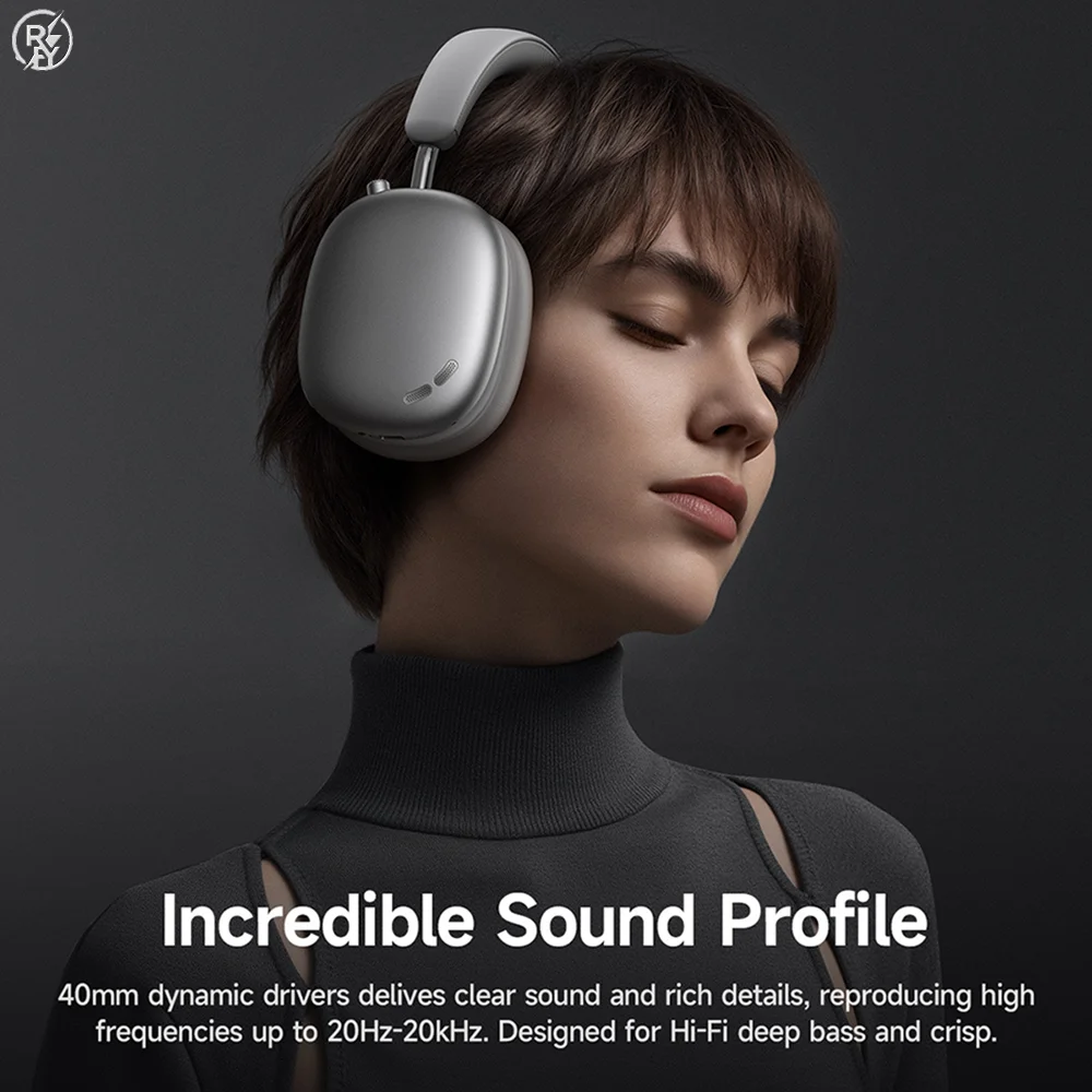 W63 Head-Mounted Anc Noise-Canceling Bluetooth Headphones, Wireless Over-Ear Sports Headphones with High Aesthetic Appeal, a Hot