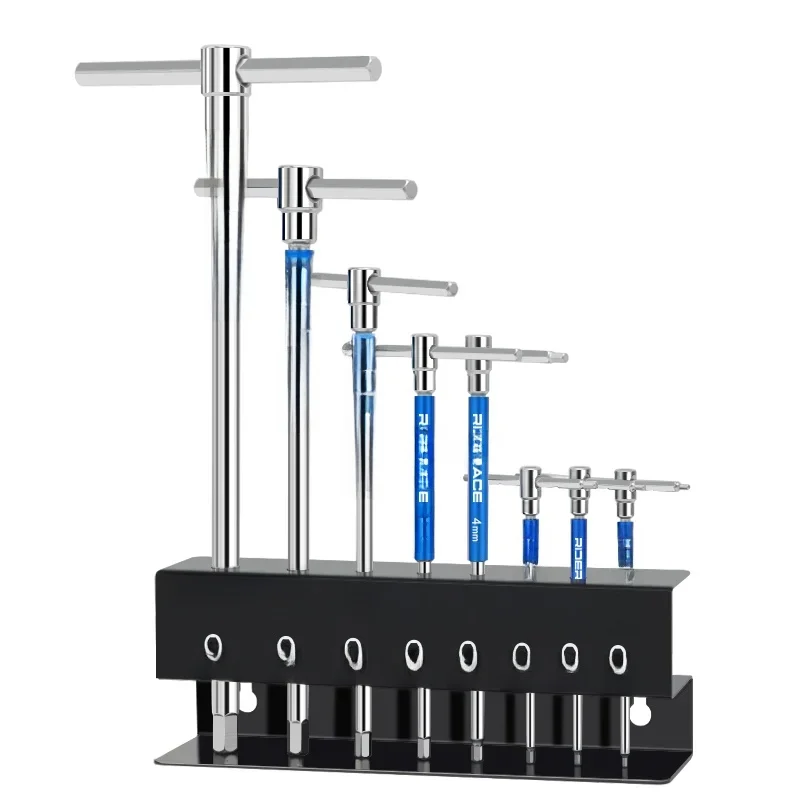 AliExpress riderace RIDERACE Bicycle Allen Hex Key Wrench Hand Bike Repair Tools Set T Handle 2/2.5/3/4/5/6/8/10mm CRV Steel Inner Hexagon Spanner