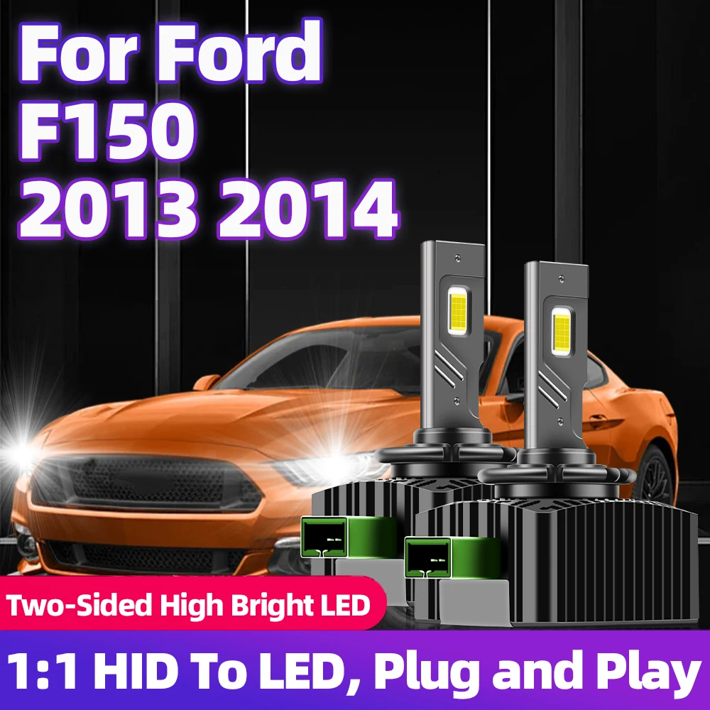 

Для Ford F-150 F150 2013 2014 Светодиодная фара 1:1 HID D3S 110 Вт Двусторонний чип CSP 30000LM Супер яркий 6000K Plug&Play 12 В Lampada