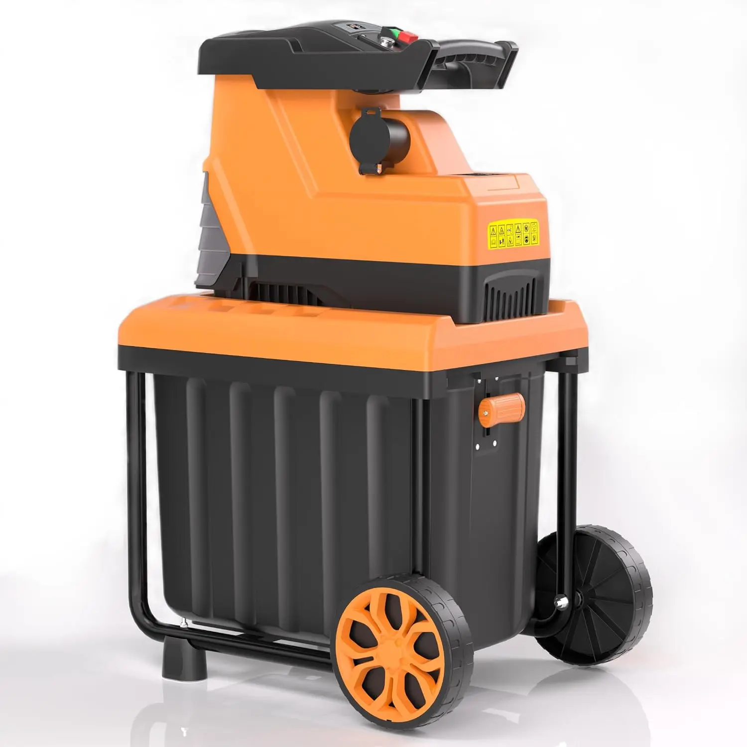Image of 3000W Elektrischer Holzhäcksler, Bürstenloser Motor, Trockene Äste bis zu 45 mm, Überlastschutz, Perfekt für Gärten