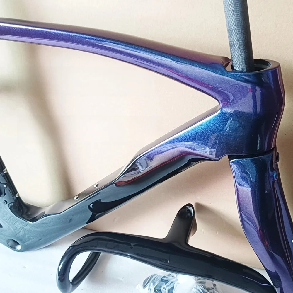 AliExpress SODOSIN Custom Painting F16 Frame 1K T1100 F14 Bicycle Carbon Road Bike Frame Rim / Disk Brake Racing Biciclettas Frameset