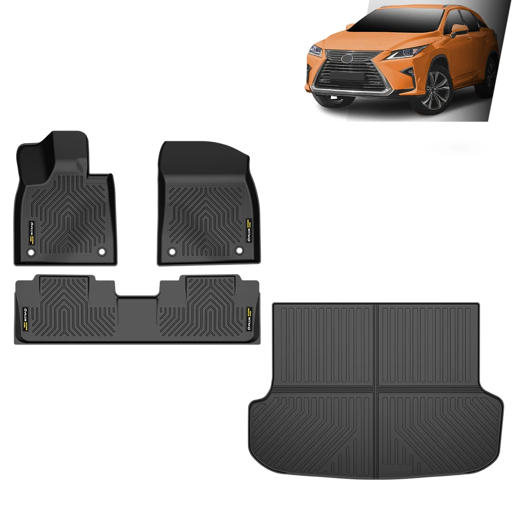 TPE Floor Mats+Cargo Liner Fits 2023-2025 Lexus RX350/RX350h/RX500h All Weather