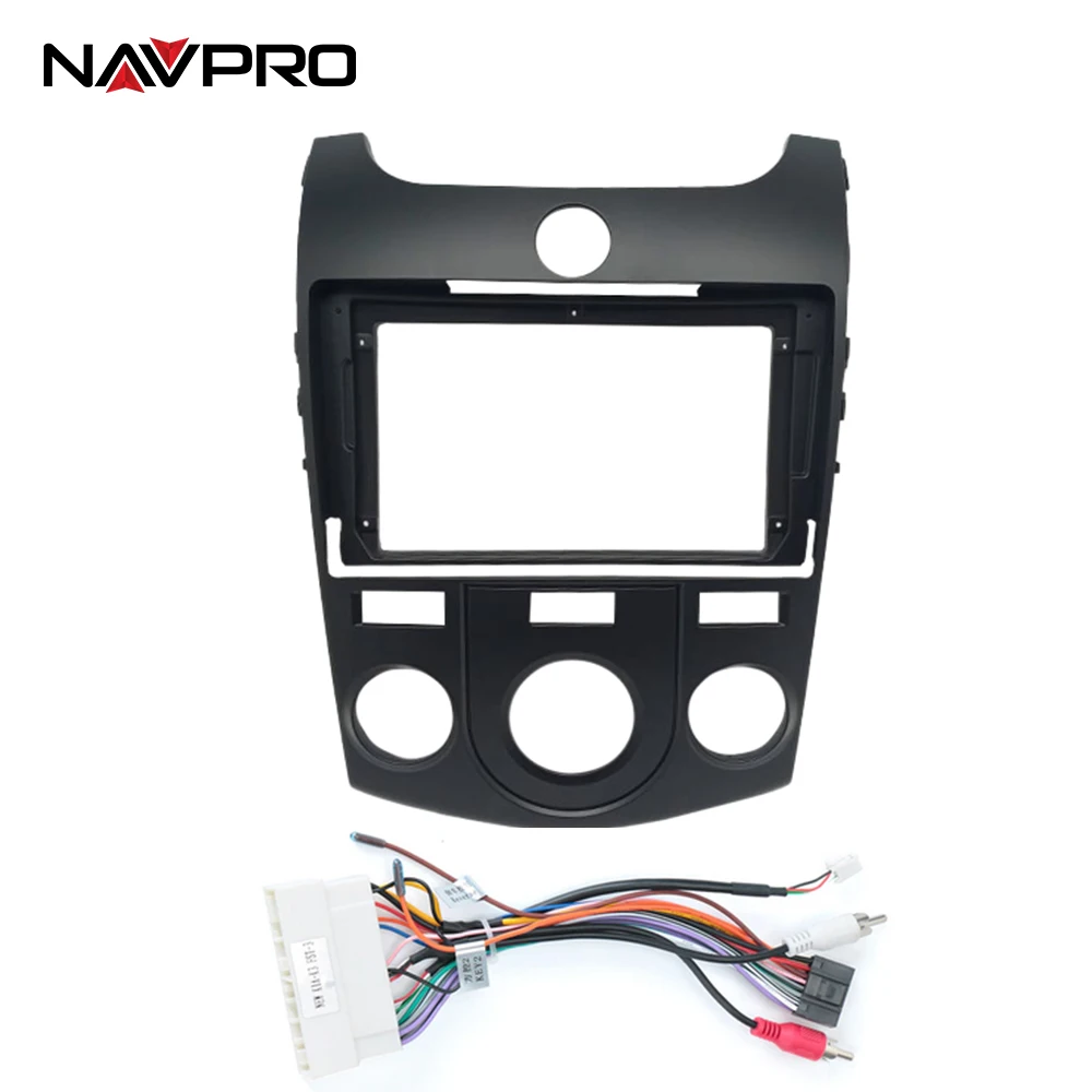 FOR KIA CERATO 2009-2012 9 INCH Frame and connecting cables for multimedia central installation 9 