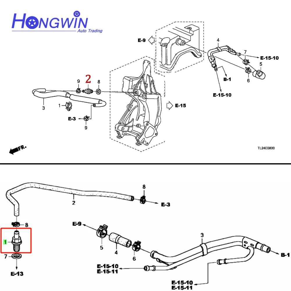 17130-RBB-A01 17130RBBA01 Valvola in PVC per Honda Civic Tipo R FN2 FD2 FG2 CRV Fit Acura Serie K K20 K24 17130-PLM-A01 17130PLMA01