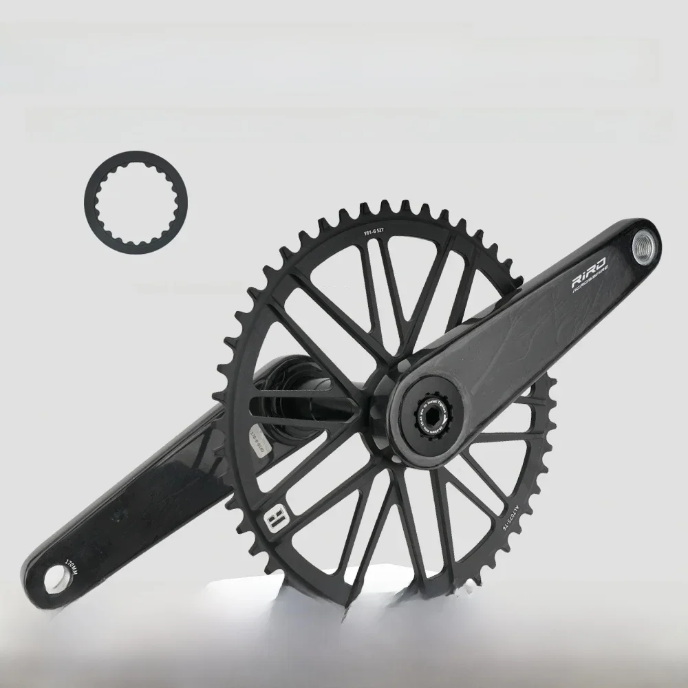 AliExpress riro RIRO Carbon Fiber Crank Road Bike 29MM 11/12 Speed 46/48/50/52/54T MS Direct Mount 110/130BCD  Bicycle Crankset 1x Chainring