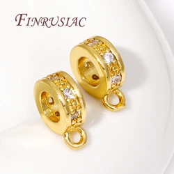 18K Gold Plated Charm Bail Beads Spacer Beads For Jewelry Making Pendant Connectors Bail Clasps Findings