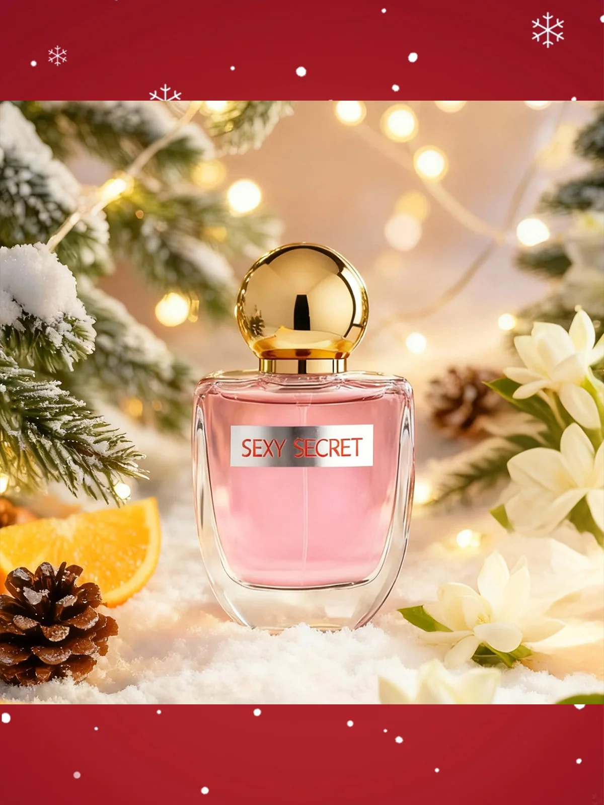 

1PACK/100ML Women's Christmas Holiday Perfume|Honeyed Floral Chypre with Citrus Peach & Beeswax Notes | Festive Season Fragrance