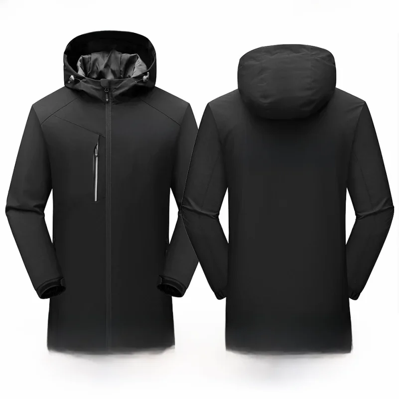 Winter warme jas voor heren en dames, aangepast logo, dikke pluche jas, borduurprint, bedrijf, merkontwerp, winddichte buitenjas