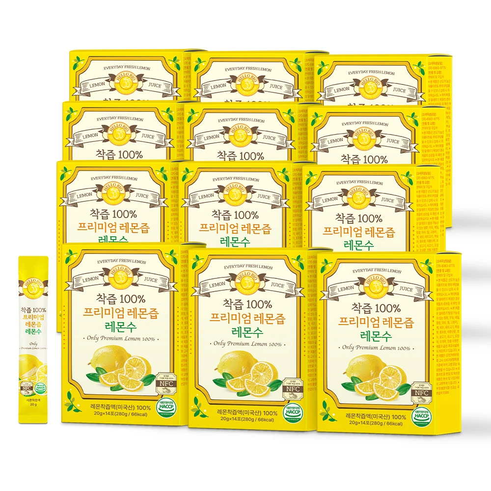 [Half price only in Ali] Hello bios juice 100% premium lemon juice 12 boxes (total 168)