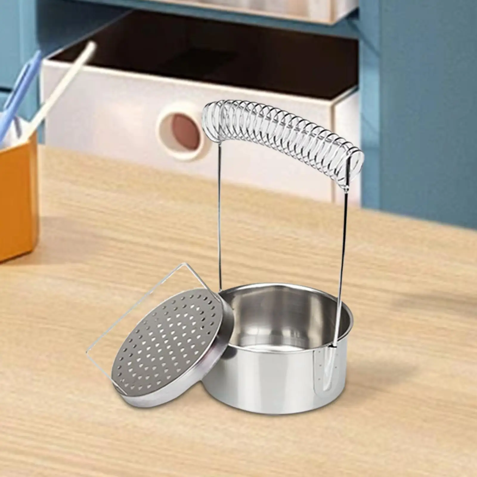 Portable Artist Paint Brush Washer, Stainless Steel Paint Brush Cleaner with Wash Tank, Removable Screen and Brush Holder Parts