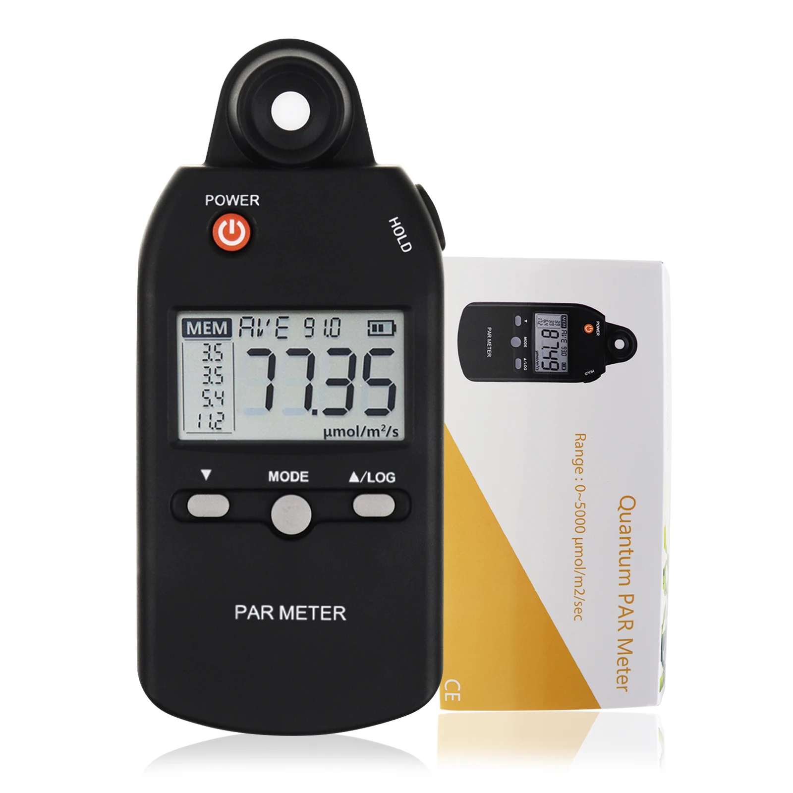 Quantum PAR Meter Lux Meter PPFD Full-Spectrum Tester Photosynthetically Active Radiation for Indoor and Outdoor Plants