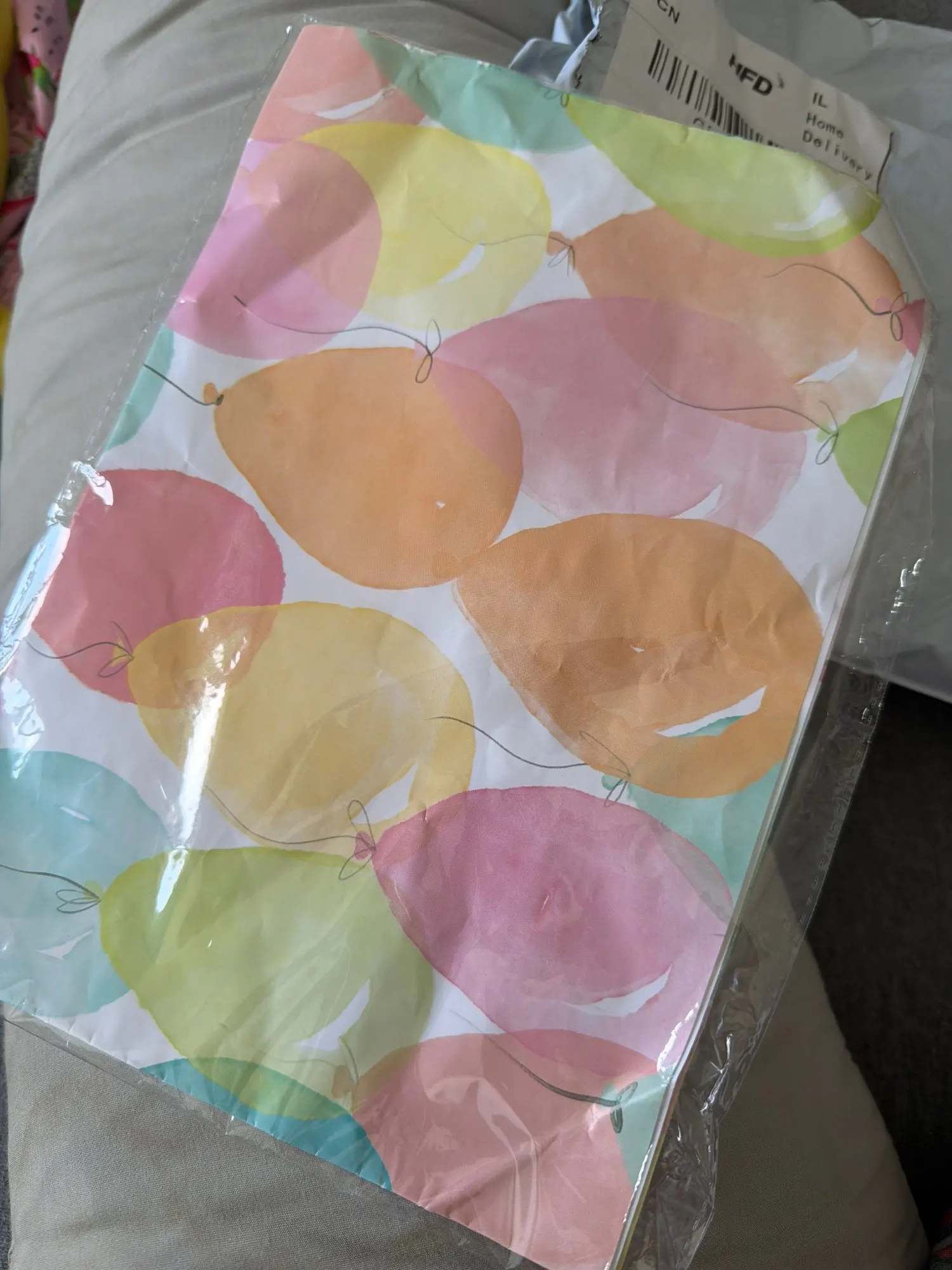 Fold Colorful Wrapping Paper Rainbow Balloon Matte Aluminum Gradient gift paper Christmas Wedding gift wrapping paper 50*70cm photo review