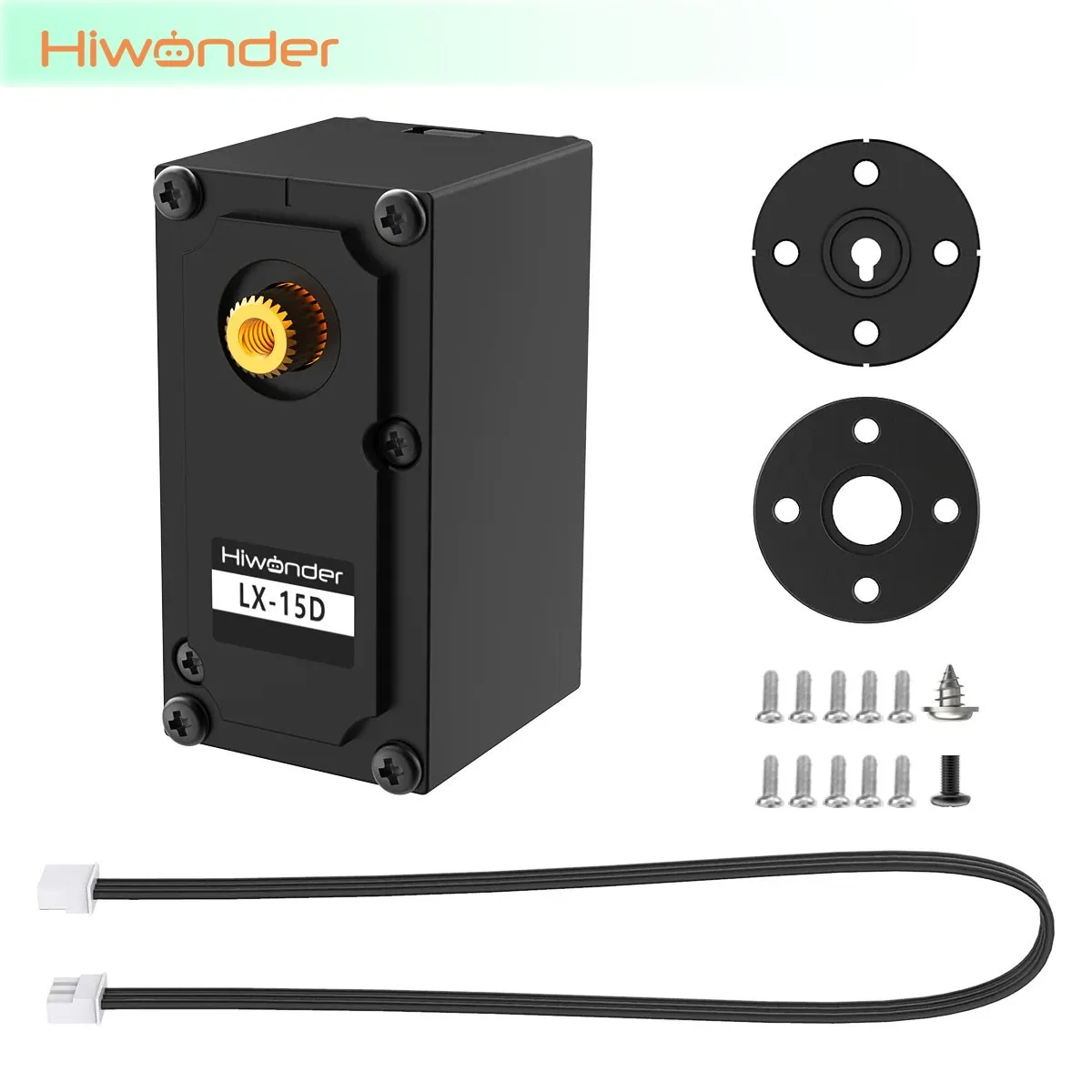 Hiwonder LX-15D 17kg·cm High Torque Bus Servo w/ Feedback, LED Warning, Compact Design for Robotics