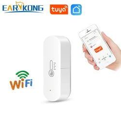 Tuya WiFi Temperature Humidity Detector Smart Home Thermometer Alarm Indoor Hygrometer Sensor Intelligent Linkage Smart Life APP