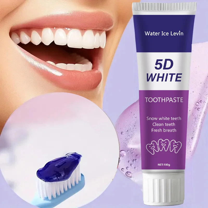 5D Repair White Toothpaste Stain Remover Fresh Breath Deep‑Cleaning Enamel Protection Home Daily Teeth Whitening Oral Care