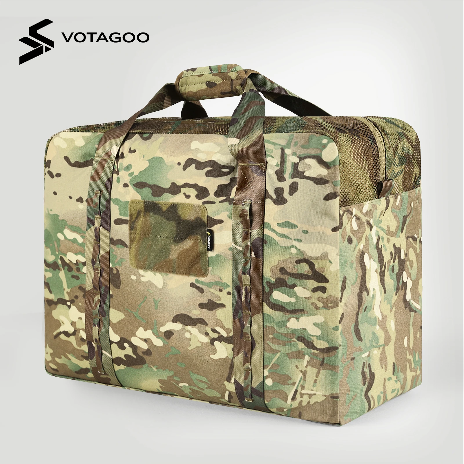 

Military Duffle Bag, 52L Heavy Duty Extra Large Army Duffle Bag, Tactical Duffle Bag for Shooting Camping Hiking Traveling Steal