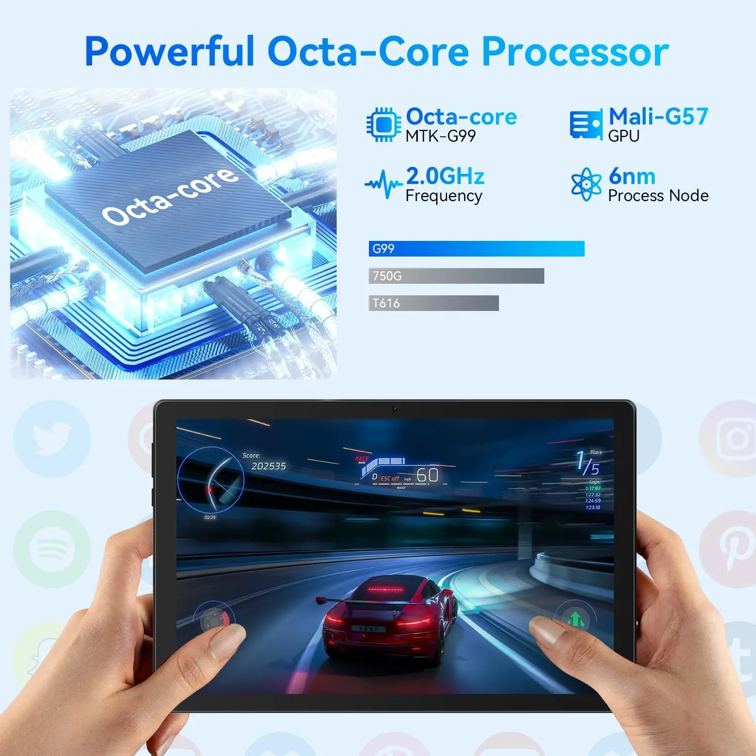 Tablet Android 14 da 10 pollici Octa-Core 8 GB + 64 GB (TF 1 TB) 1280x800 HD IPS WiFi 6 Modello Widevine L1 5000 mAh Doppia fotocamera Face Sblock PC