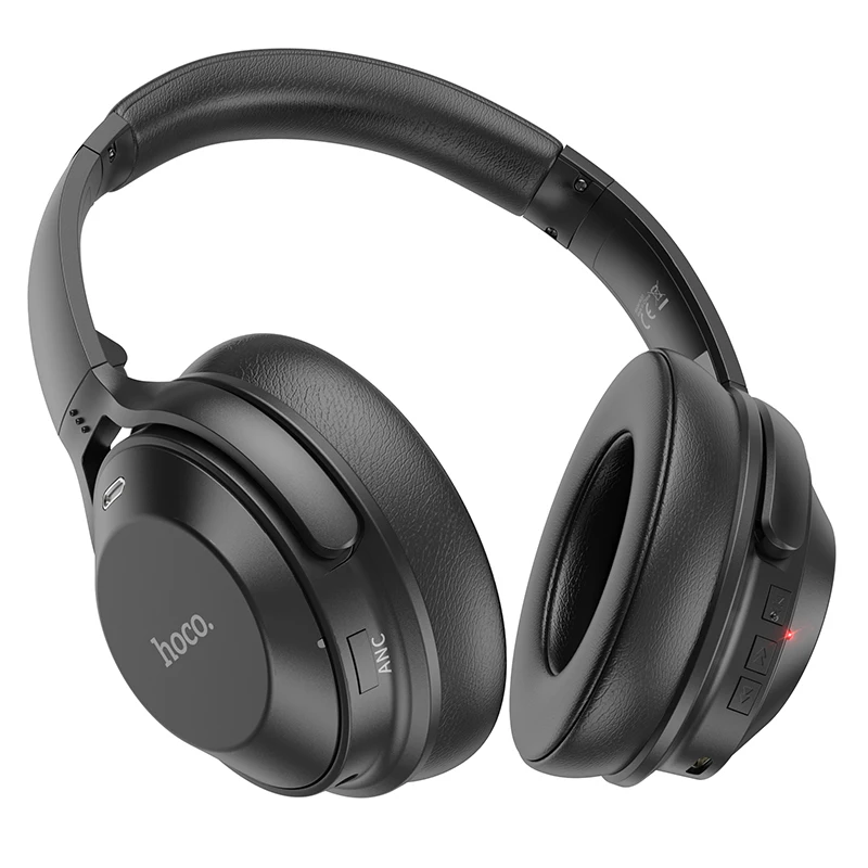 HOCO ANC Wireless Bluetooth 5.3 Headphone Active Noise Cancelling Headset 40mm Driver HiFi Music Sports Headphones for iphone 14