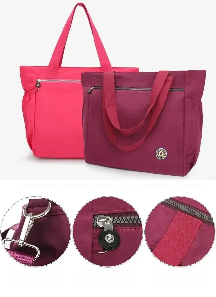 Waterproof Oxford Duffle Bag Large Capacity Women Travel Bags Shoulder Bag Valise Bolsa De Viagem Women's Handbags Shopping Bags — zdjęcie 2