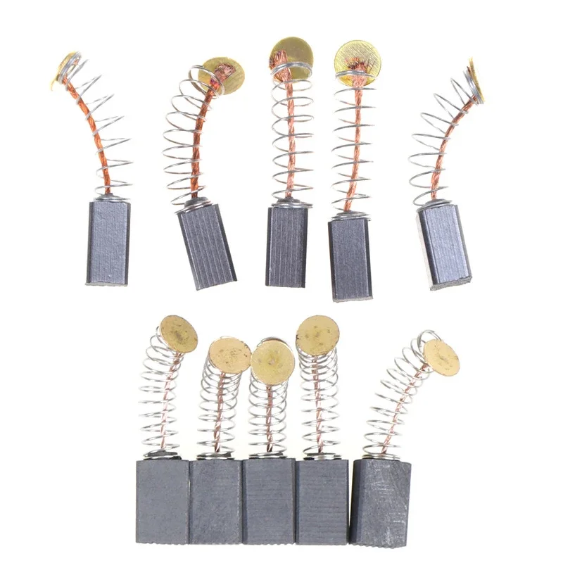 Balais de carbone en laiton, remplacement de moteur pour têtes de meulage électriques 5x5x8cm /5x8x13mm, 10 pièces