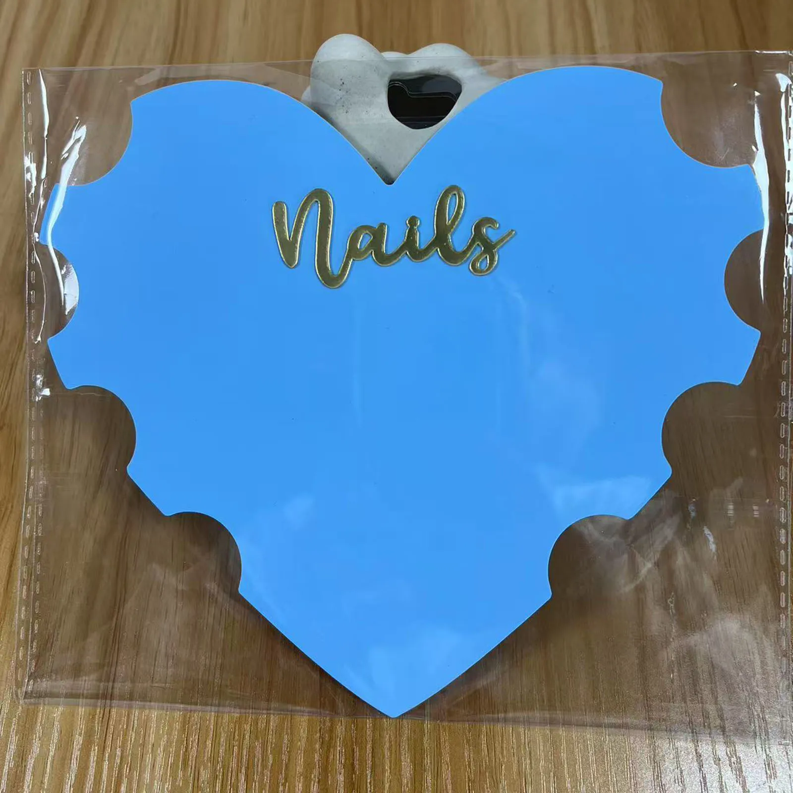 Nagelfoto Prop Multifunctionele Mode Draagbare Nail Art Display Board Nail Tech Props Hartvorm voor Studio Salon Manicure
