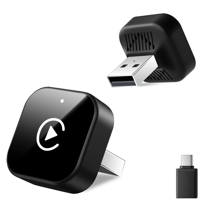 Wireless CarPlay Adapter Plug And Play Fast Stable Connection Compatible with Cars with Wired CarPlay