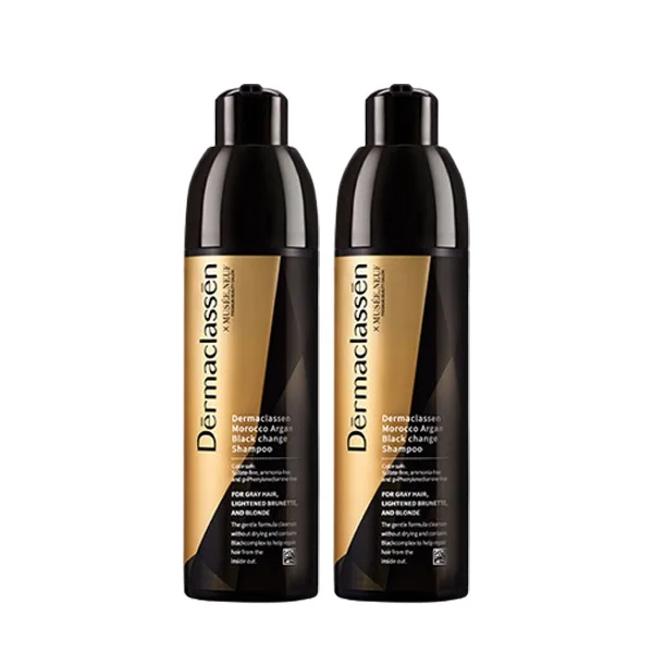 [뷰티특가] 더마클라센 모로코 염색 샴푸  컬러체인지 자연갈색 200ml 2개 