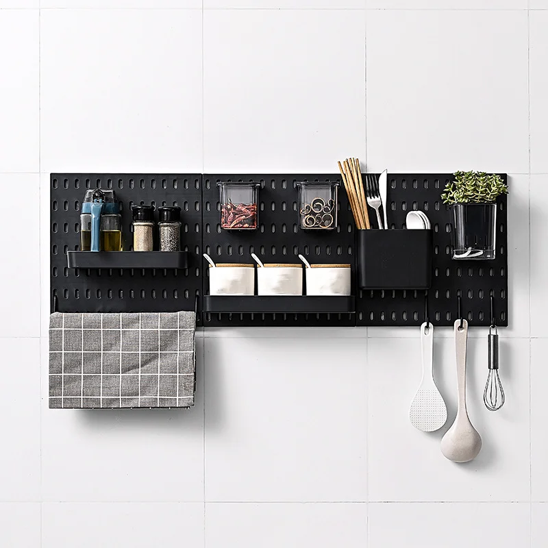 Pegboard Wall Panels Pegboard Wall Organizer Mounting Display Diy Pegboard Kit Tool Storage Panel Board Rack Wall Shelf Storage