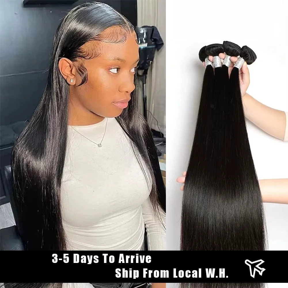 

Indian Bone Straight 100% человеческие волосы 2 3 4 пучка предложений Необработанные наращивание волос Virgin Remy Натуральный цвет Пучок для женщин 40 дюймов