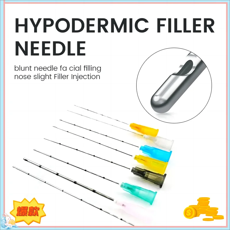 

35 Pieces Micro Tip Blunt Cannula for Filler 18G 20G 21G 22G 25G 27G 30G 25/38/50/70mm Disposable Sterile Cannula Needle