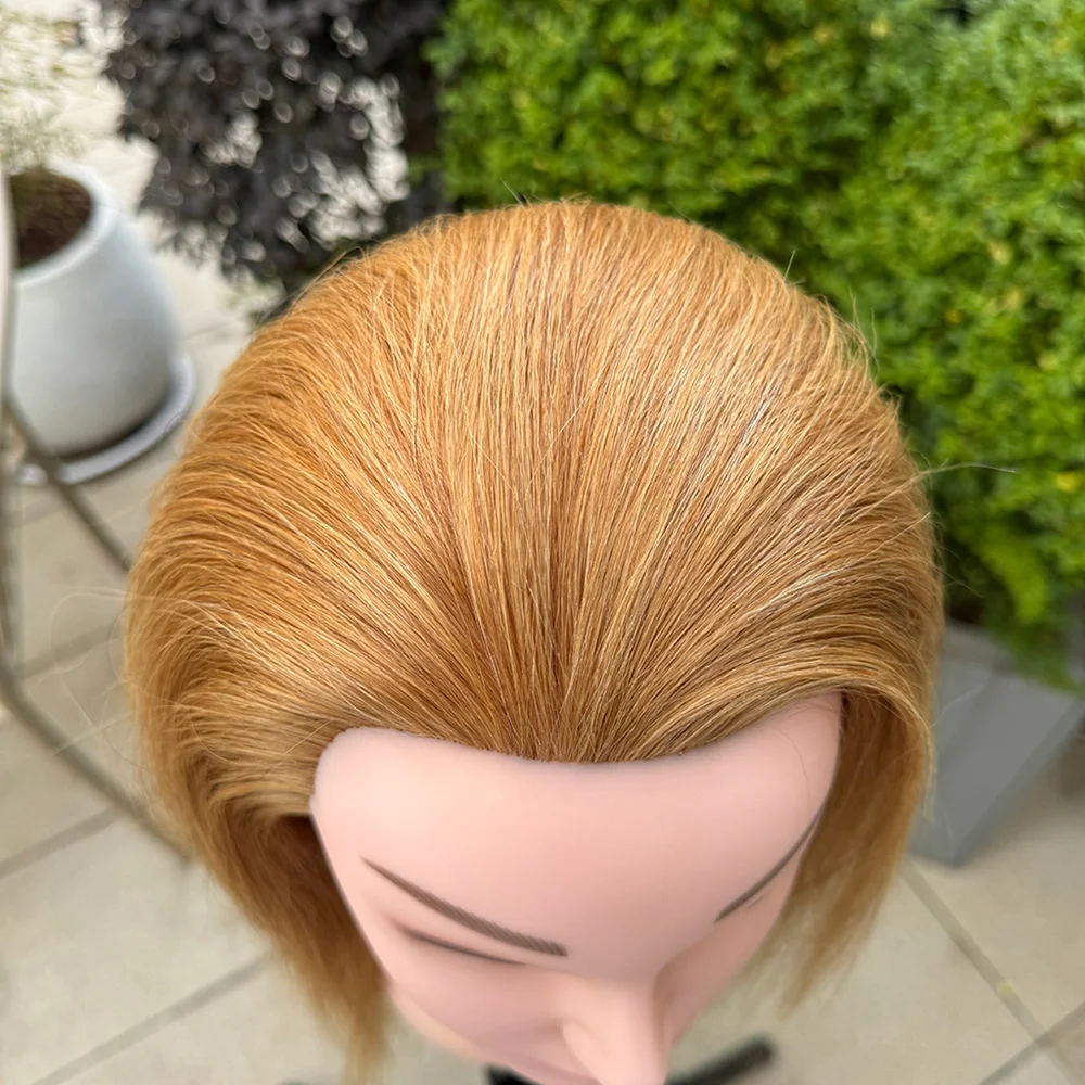 27 # عارضة أزياء للتدريب مع حامل مشبك قابل للتعديل للطاولة، رأس عارضة أزياء للتدريب على الشعر البشري لممارسة تصفيف الشعر #5