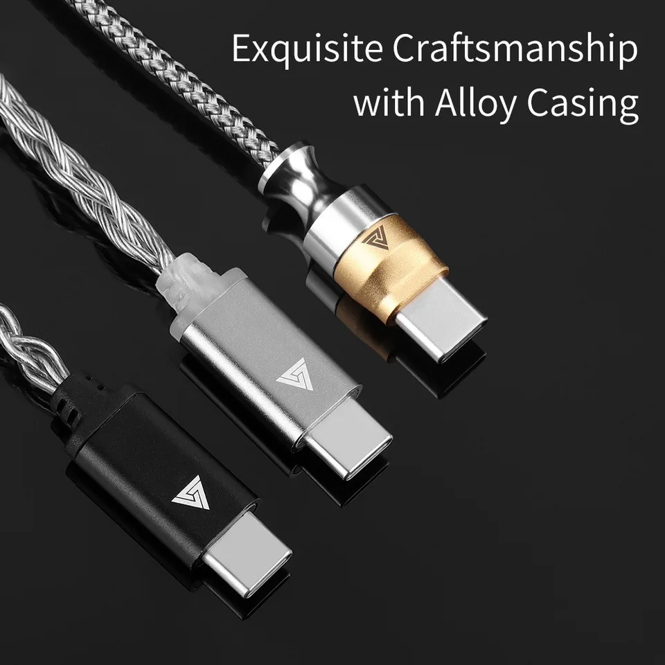 QKZ TC-MAX HIFI DAC Earphone Amplifier USB Type C to 3.5mm Headset