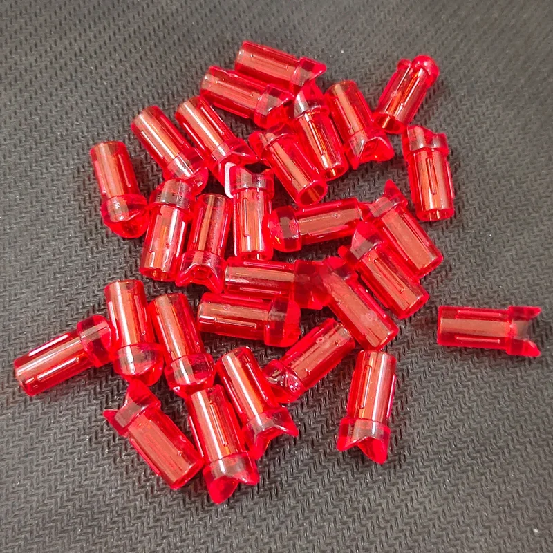 24 pcs/lot chasse arbalète tir à l'arc demi-lune arbalète boulons flèche encoches interne pour ID 7.6mm OD 8.8mm arbre de flèche en carbone