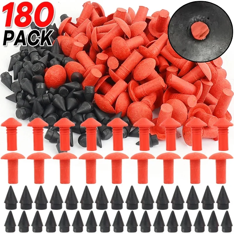 AliExpress NONE 180pcs Car Rubber Nails Mushroom Plug Tyre Repair Nail Plug Puncture Repair Seals Auto Motorcycle Bike Wheel Tire Repair Tools